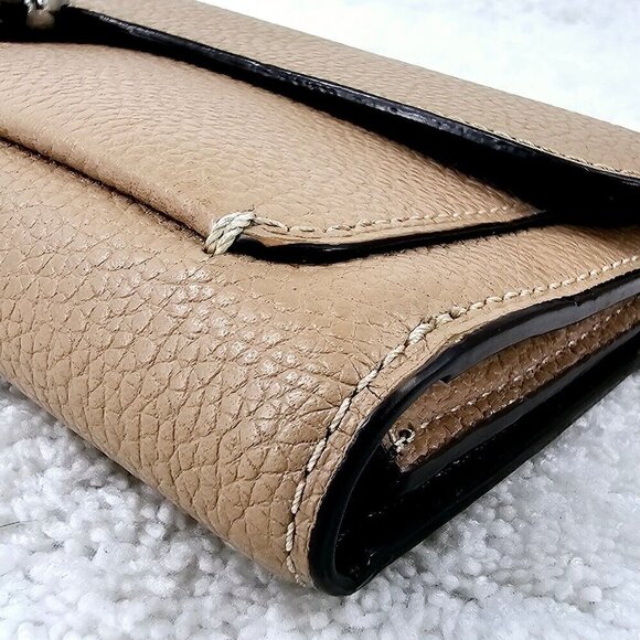 COACH 93983 Tabby Stone Pebble Leather Long Tri-Fold Wallet - Picture 10 of 15